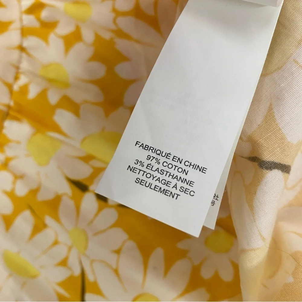 Kate Spade || Kate Daisy‎ Flounce Top Floral Yellow Gold 00